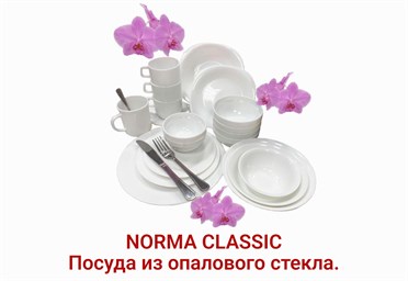 NORMA CLASSIC - посуда из опалового стекла.