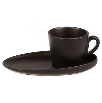 Чашка с блюдцем Black Raw Stellar Espresso 100 мл, P.L. Proff Cuisine 81223143 - фото 22881942