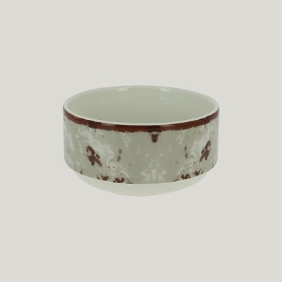 Салатник RAK Porcelain Peppery круглый штабелируемый 300 мл, d 10 см, серый цвет 81220604 - фото 22892684