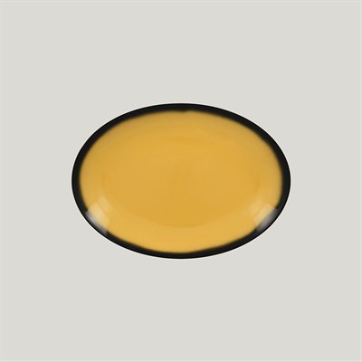 Блюдо овальное RAK Porcelain LEA Yellow 26 см (желтый цвет) 81223406 - фото 22896550