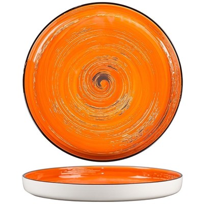 Тарелка с бортом Texture Orange Circular 28 см, h 3,1 см, P.L. Proff Cuisine 70001277 - фото 22896859