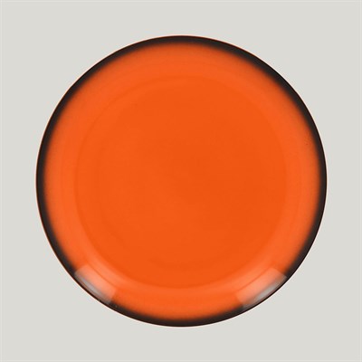 Тарелка круглая RAK Porcelain LEA Orange 27 см (оранжевый цвет) 81223527 - фото 23493015