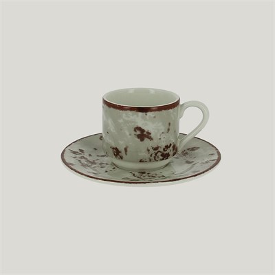 Блюдце RAK Porcelain Peppery для чашки 13 см, h 1,7 см, серый цвет 81220614 - фото 25133397