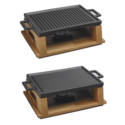 Сковорода для подачи на дерев. подст. 30*20 см гриль прямоуг. чугун LAVA [81249938] ри450 - фото 30624