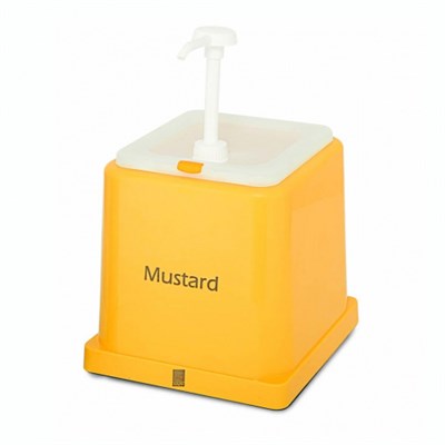 Емкость для соуса "Горчица" диспенсер 2000 мл. желтая KAPP [81249936] ри466 - фото 33832