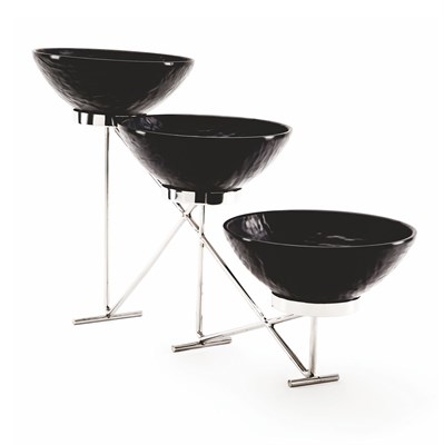 Стойка металлическая для выкладки + три салатника,65*12*33 см,  P.L.--Hotelware 81240943 - фото 38827544