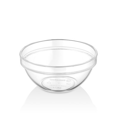 Соусник 225 мл. d=105 мм. h=47 мм. круглый, поликарбонат, прозрачный GP /1/108/ 76882