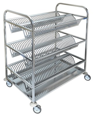 Тележка для сушки посуды ТП-234 (на 210 тарелок) сц604 - фото 3984041