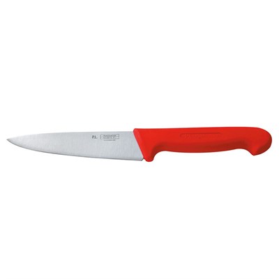 Нож PRO-Line поварской 16 см, красная пластиковая ручка, P.L. Proff Cuisine 99005019 - фото 39949687