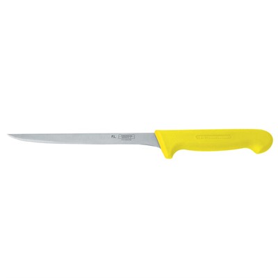 Нож PRO-Line филейный 20 см, желтая пластиковая ручка, P.L. Proff Cuisine 99005009 - фото 39949727