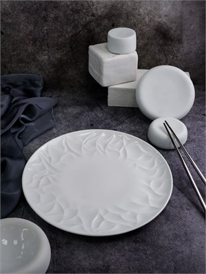 Тарелка мелкая d 25,9 см h 2,3 см, костяной фарфор, Origami CDF OR02 - фото 40099053