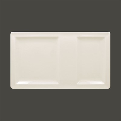 Тарелка прямоугольная 2-секционная RAK Porcelain Classic Gourmet 37*21 см 81220683 - фото 40225908