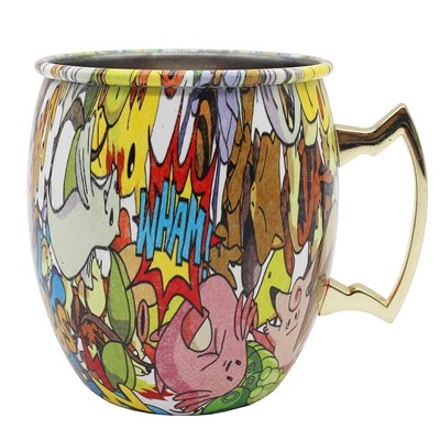 Кружка коктейльная"Moscow Mule-Animal", 550 мл,металлическая, P.L.-Barbossa 81259154 - фото 40232812