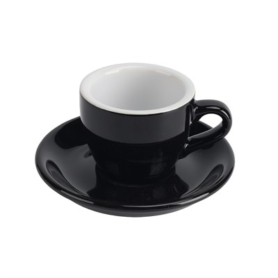 Чашка с блюдцем черная Barista (Бариста) 80 мл, P.L. Proff Cuisine 81220272 - фото 40234106
