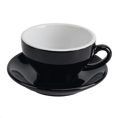 Чашка с блюдцем черная Barista (Бариста) 200 мл, P.L. Proff Cuisine 81220294 - фото 40234109