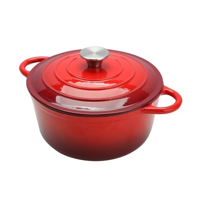 Кастрюля эмалированная с крышкой D=28 СМ, чугун, P.L. Proff Cuisine 81240513 - фото 40234999