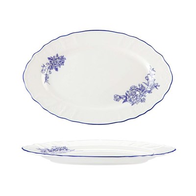 Блюдо овальное 30,7*19,3, см,коллекция "Sea Flower"  P.L. 81222319 - фото 40236239