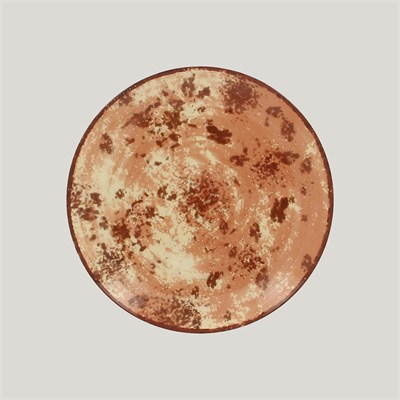Тарелка RAK Porcelain Peppery круглая плоская 27 см, красный цвет 81220277 - фото 40249131