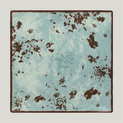 Тарелка RAK Porcelain Peppery квадратная 30*30 см, h 2 см, голубой цвет 81220622 - фото 40249148