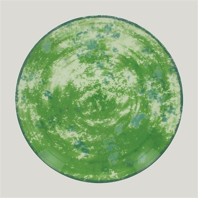 Тарелка RAK Porcelain Peppery круглая плоская 15 см, зеленый цвет 81220631 - фото 40249154