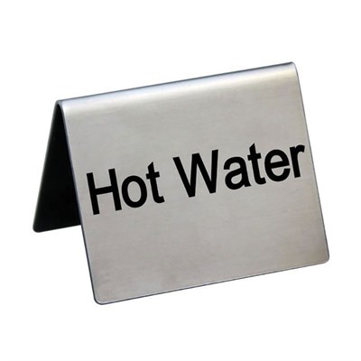 Табличка "Hot Water" 5*4 см, сталь, P.L. Proff Cuisine 81200201 - фото 40249726