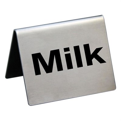 Табличка "Milk" 5*4 см, сталь, P.L. Proff Cuisine 81200200 - фото 40249727