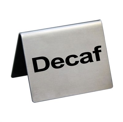 Табличка "Decaf" 5*4 см, сталь, P.L. Proff Cuisine 81200202 - фото 40249731