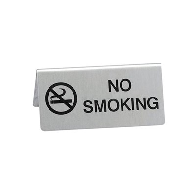 Табличка настольная "NO SMOKING" 12*5 см, нержавейка, P.L. Proff Cuisine 95001085 - фото 40249733