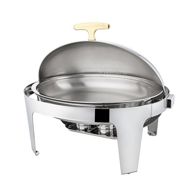 Мармит 9 л сервировочный овальный с откидной крышкой, P.L. Proff Cuisine 92001099 - фото 40250314
