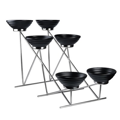 Стойка металлическая для выкладки + шесть салатников,66*37*44 см,  P.L.--Hotelware 81240942 - фото 40259160