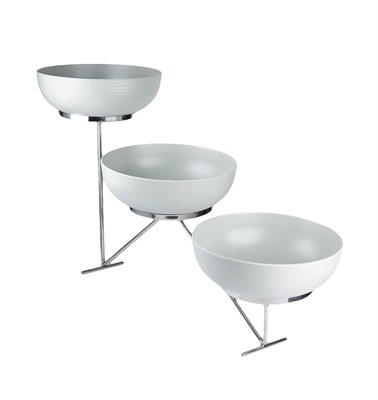Стойка металлическая для выкладки + три салатника,65*16*35 см,  P.L.--Hotelware 81240946 - фото 40259164