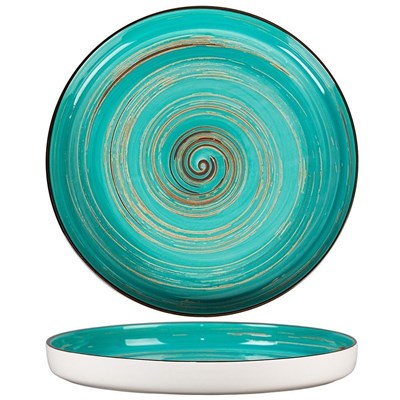 Тарелка с бортом Texture Light Cyan Circular 28 см, h 3,1 см, P.L. Proff Cuisine 70001280 - фото 40265625