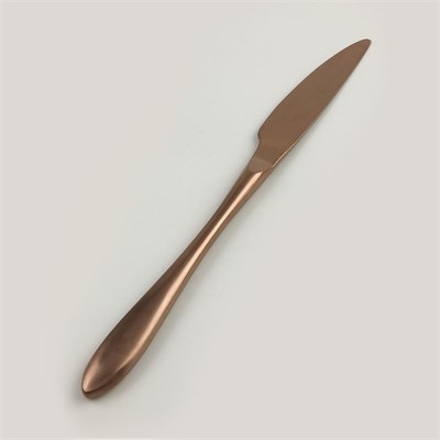 Нож столовый ,покрытие PVD,цвет матовая медь,серия "Alessi-Copper"  P.L. 81280005 - фото 40267510