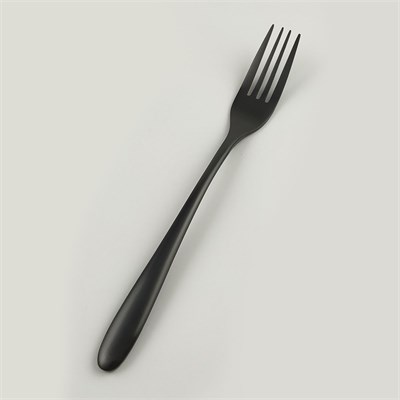 Вилка столовая ,покрытие PVD,черный матовый цвет,серия "Alessi-Black"  P.L. 81280010 - фото 40267515