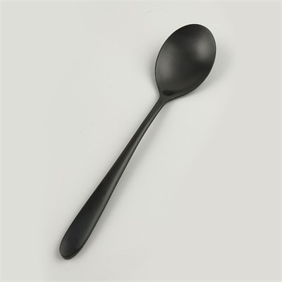 Ложка столовая ,покрытие PVD,черный матовый цвет,серия "Alessi-Black"  P.L. 81280011 - фото 40267516