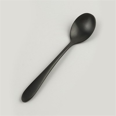Ложка чайная ,покрытие PVD,черный матовый цвет,серия "Alessi-Black"  P.L. 81280012 - фото 40267517