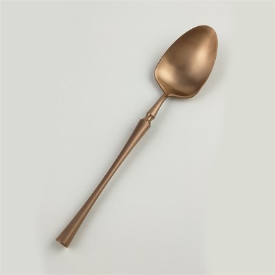 Ложка чайная ,PVD покрытие,медный матовый цвет,серия "1920-Copper"  P.L. 81280020 - фото 40267525