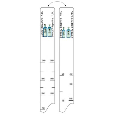 Барная линейка Bombay Sapphire (500мл/750мл/1л), P.L. Proff Cuisine 81250040 - фото 40277201