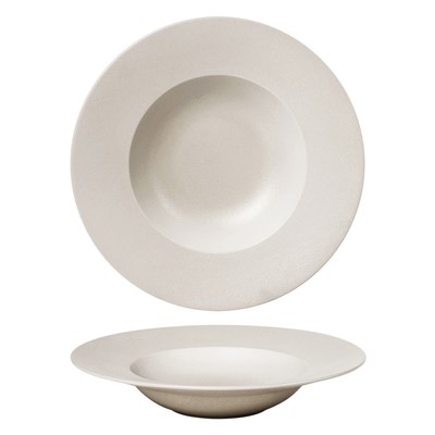 Тарелка глубокая d=27 cм, 450 мл, фарфор "NOBLE" серия "Fine Plus-Light Grey" 81229587 - фото 40280257