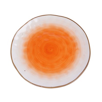 Тарелка круглая d=19 см,фарфор,оранжевый цвет "The Sun" P.L. 81229825 - фото 40315159