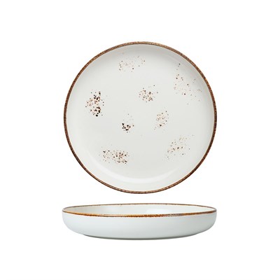 Тарелка с бортом d=21,5 см, фарфор "NOBLE" серия "Grace" 81221671 - фото 40316029