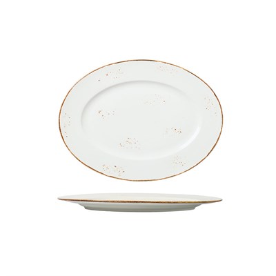 Блюдо овальное 30*22,5 см, фарфор "NOBLE" серия "Grace" 81221675 - фото 40316033