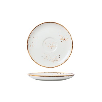 Блюдце кофейное d=12,5 см, фарфор "NOBLE" серия "Grace" 81221687 - фото 40316045