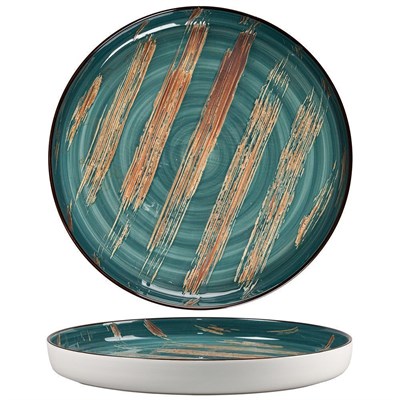 Тарелка с бортом Texture Dark Green Lines d 28*3 см, P.L. Proff Cuisine 81223440 - фото 40333759