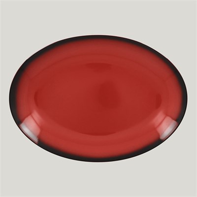 Блюдо овальное RAK Porcelain LEA Red 32 см (красный цвет) 81223511 - фото 40369309