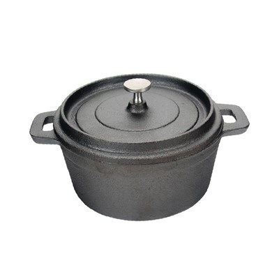 Кастрюля с крышкой порционная 500 мл, 12,5*6 см, чугун, P.L. Proff Cuisine 713204 - фото 40370055