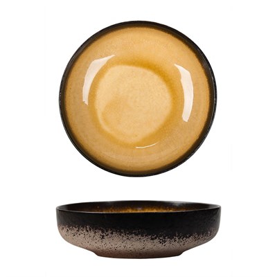 Салатник 800 мл, d=17,5*h 5.1 см,каменная керамика,серия "2022 Spider Silk-Yellow"  P.L. 81229282 - фото 40372150