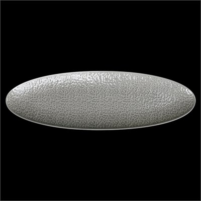 БЛЮДО овальное 17'' 440х140х23мм, серый "Corone Nori" фк5626 - фото 40500841