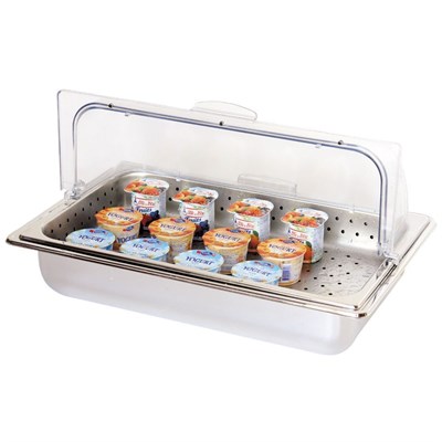Гастроемкость перфорированная с крышкой GN1/1-65 мм, металл, P.L. Proff Cuisine 92001017 - фото 40502929