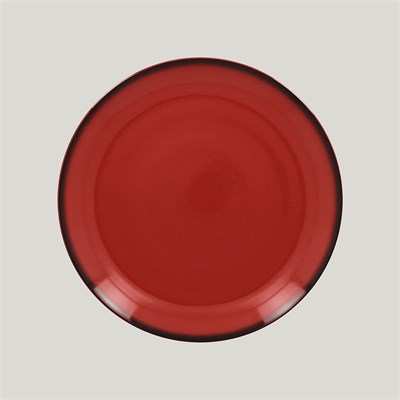 Тарелка круглая RAK Porcelain LEA Red 24 см (красный цвет) 81223509 - фото 40661510